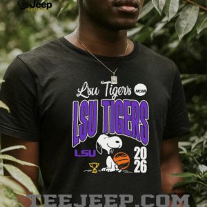 Snoopy LSU Tigers NCAA Basketball 2026 Champion T shirt