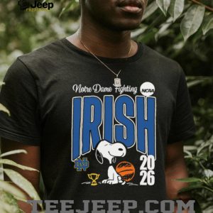 Snoopy Notre Dame Fighting Irish NCAA Basketball 2026 Champion T shirt