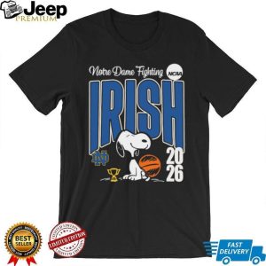 Snoopy Notre Dame Fighting Irish NCAA Basketball 2026 Champion T shirt