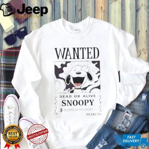 Snoopy Peanuts Wanted Dead or Alive Bounty Poster Graphic T Shirt