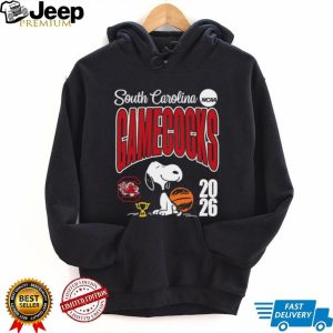 Snoopy South Carolina Gamecocks NCAA Basketball 2026 Champion T shirt Snoopy South Carolina Gamecocks NCAA Basketball 2026 Champion T shirt