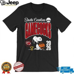 Snoopy South Carolina Gamecocks NCAA Basketball 2026 Champion T shirt