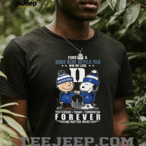 Snoopy and Charlie Brown Forever A Duke Blue Devils Fan College Basketball T Shirt Snoopy and Charlie Brown Forever A Duke Blue Devils Fan College Basketball T Shirt