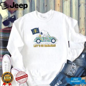 Snoopy and Woodstock Savannah Bananas Baseball Let's Go Bananas T Shirt