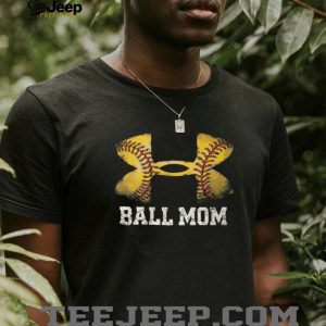 Softball Ball Mom Athletic Logo Inspired Sports Fan T Shirt