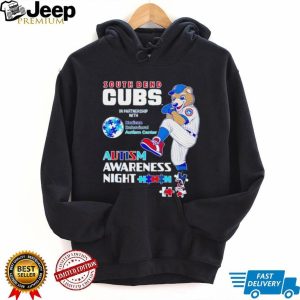 South Bend Cubs Autism Awareness Night Baseball T Shirt South Bend Cubs Autism Awareness Night Baseball T Shirt