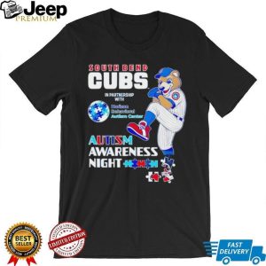 South Bend Cubs Autism Awareness Night Baseball T Shirt