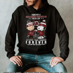 South Carolina Gamecocks Peanuts Forever Fan No Matter What T Shirt