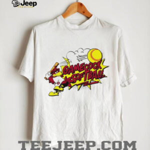 South Carolina Gamecocks Softball Cocky Mascot Cartoon T Shirt South Carolina Gamecocks Softball Cocky Mascot Cartoon T Shirt