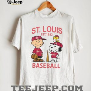 St. Louis Cardinals Baseball Peanuts Charlie Brown and Snoopy Fan T Shirt St. Louis Cardinals Baseball Peanuts Charlie Brown and Snoopy Fan T Shirt