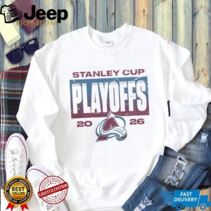 Stanley Cup Playoffs 2026 Colorado Avalanche Logo White T Shirt Stanley Cup Playoffs 2026 Colorado Avalanche Logo White T Shirt