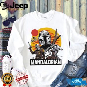 Star Wars The Mandalorian Sunset Graphic White T shirt Star Wars The Mandalorian Sunset Graphic White T shirt