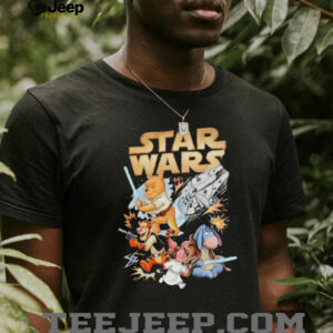Star Wars Winnie The Pooh Mashup Characters Parody T Shirt