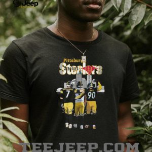 Steelers Roethlisberger Pickett Watt Skyline Signatures T Shirt