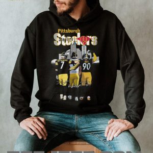 Steelers Roethlisberger Pickett Watt Skyline Signatures T Shirt