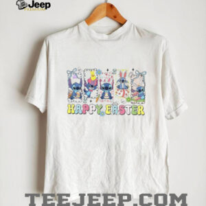 Stitch Happy Easter Day Blue Alien Bunny Coquette T Shirt