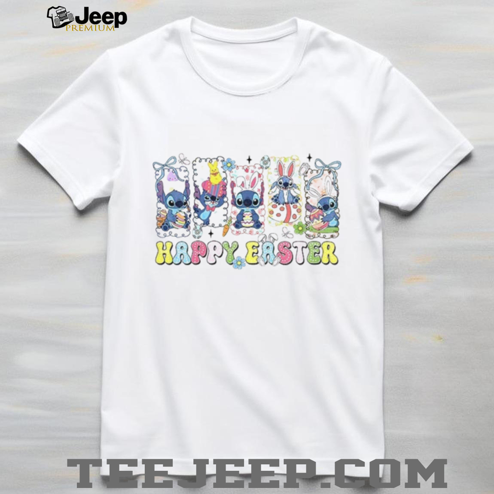 Stitch Happy Easter Day Blue Alien Bunny Coquette T Shirt Stitch Happy Easter Day Blue Alien Bunny Coquette T Shirt