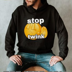 Stop Twink Funny Emoji Meme Graphic Black Cotton T Shirt Stop Twink Funny Emoji Meme Graphic Black Cotton T Shirt