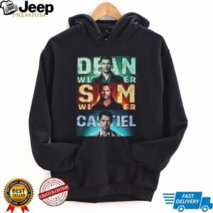 Supernatural Team Free Will Neon Sign Dean Sam Castiel Character T Shirt Supernatural Team Free Will Neon Sign Dean Sam Castiel Character T Shirt