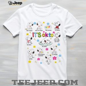 Snoopy Autism Awareness It's Okay To Be Different Neurodiversity T Shirt