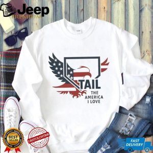 TAIL The America I Love Eagle and Shield Patriotic T Shirt TAIL The America I Love Eagle and Shield Patriotic T Shirt
