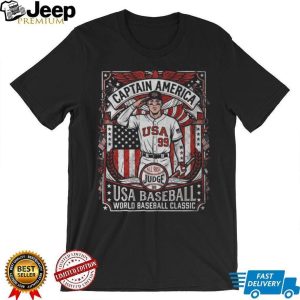 Aaron Judge Captain America USA Baseball World Baseball Classic T Shirt Aaron Judge Captain America USA Baseball World Baseball Classic T Shirt
