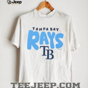 Tampa Bay Rays Oatmeal Heather Big Logo Crewneck T shirt Tampa Bay Rays Oatmeal Heather Big Logo Crewneck T shirt