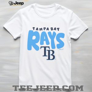 Tampa Bay Rays Oatmeal Heather Big Logo Crewneck T shirt