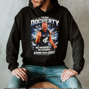 Team Docherty “Stand With Doc” Sam Docherty Carlton FC Tribute T Shirt Team Docherty “Stand With Doc” Sam Docherty Carlton FC Tribute T Shirt