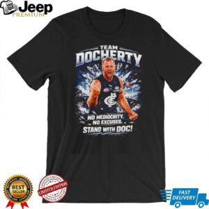 Team Docherty “Stand With Doc” Sam Docherty Carlton FC Tribute T Shirt