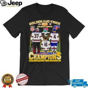 Team USA Hockey Golden Hat Trick Champions 2026 Men's Women's and Sled T Shirt