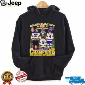 Team USA Hockey Golden Hat Trick Champions 2026 Men's Women's and Sled T Shirt