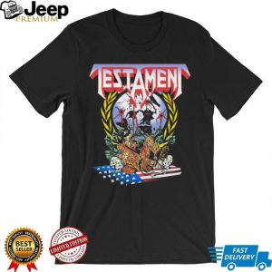 Testament Band New Order World Map Thrash Metal T Shirt