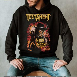 Testament High Noon Cowboy Skeleton Metal Band Graphic T Shirt