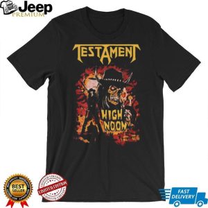 Testament High Noon Cowboy Skeleton Metal Band Graphic T Shirt