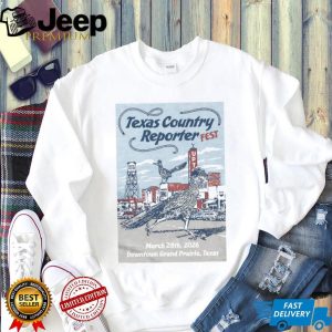 Texas Country Reporter Fest 2026 Downtown Grand Prairie Roadrunner T Shirt Texas Country Reporter Fest 2026 Downtown Grand Prairie Roadrunner T Shirt
