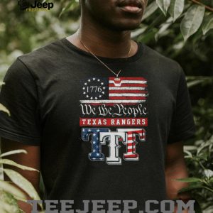 Texas Rangers We The People 1776 Patriotic American Flag T Shirt