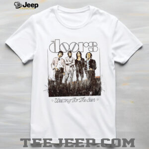 The Doors Waiting For The Sun Vintage Band Photo White T Shirt