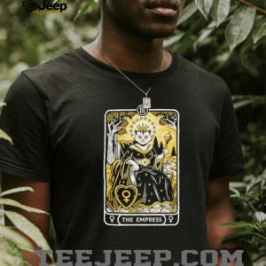 The Empress Tarot Card Cat Black Crewneck T shirt The Empress Tarot Card Cat Black Crewneck T shirt