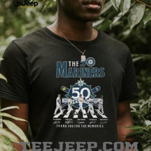 The Mariners 50 Seasons Anniversary Abbey Road Signature Thank You For The Memories T Shirt The Mariners 50 Seasons Anniversary Abbey Road Signature Thank You For The Memories T Shirt