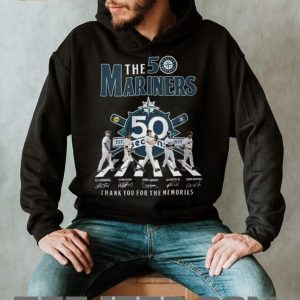 The Mariners 50 Seasons Anniversary Abbey Road Signature Thank You For The Memories T Shirt