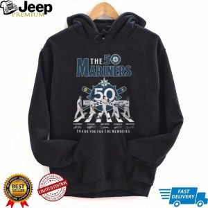 The Mariners 50 Seasons Anniversary Abbey Road Signature Thank You For The Memories T Shirt