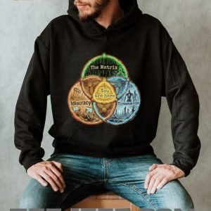The Matrix Idiocracy Terminator Venn Diagram Reality T Shirt The Matrix Idiocracy Terminator Venn Diagram Reality T Shirt