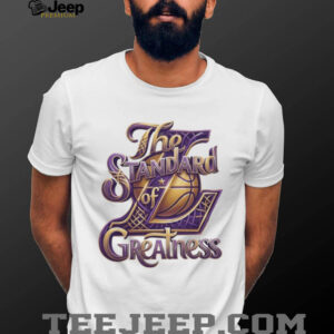 The Standard of Greatness Gold Basketball Trophy Graphic T Shirt The Standard of Greatness Gold Basketball Trophy Graphic T Shirt