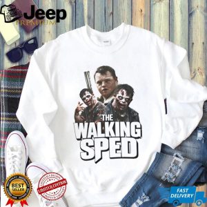 The Walking Sped Zombie Parody Graphic T Shirt The Walking Sped Zombie Parody Graphic T Shirt