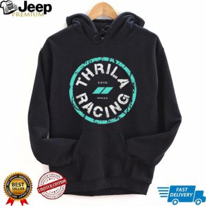 Thrila Racing Team Distressed Circle Logo Black T Shirt Thrila Racing Team Distressed Circle Logo Black T Shirt