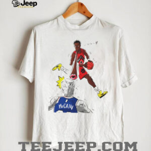 Toronto Raptors Scottie Barnes vs McCain Illustration T Shirt Toronto Raptors Scottie Barnes vs McCain Illustration T Shirt