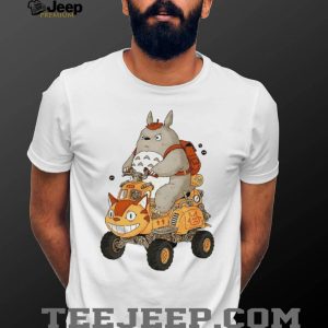 Totoro Riding Catbus ATV Mashup Studio Ghibli Fan T Shirt Totoro Riding Catbus ATV Mashup Studio Ghibli Fan T Shirt