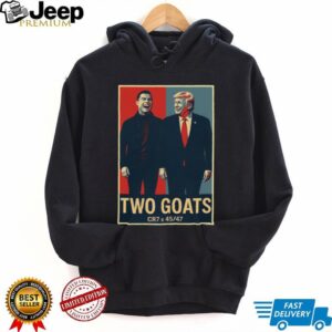 Two GOATs CR7 x Trump 45 47 Hope Style Political Parody T Shirt Two GOATs CR7 x Trump 45 47 Hope Style Political Parody T Shirt