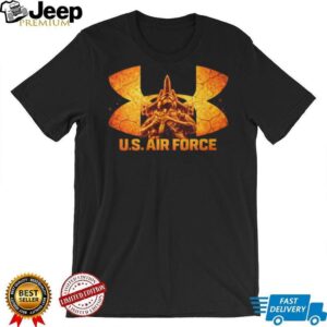 U.S. Air Force Fighter Pilot Fire Logo Graphic T Shirt